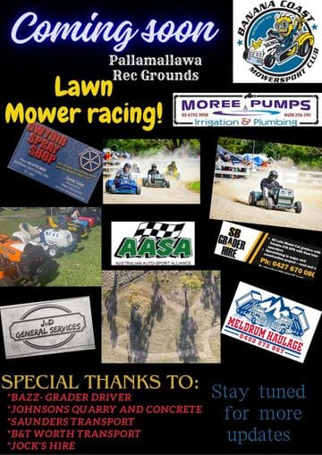 Pallamallawa Rec Grounds - Lawn Mower Racing